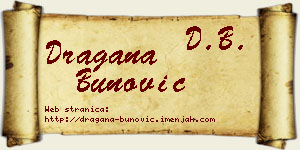Dragana Bunović vizit kartica